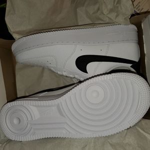 White air force 1s. Low top. Womens size 10 mens size 8.5
